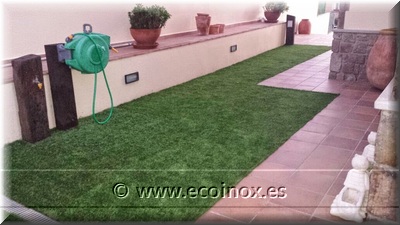 Césped artificial Tramuntana en 150 m2.