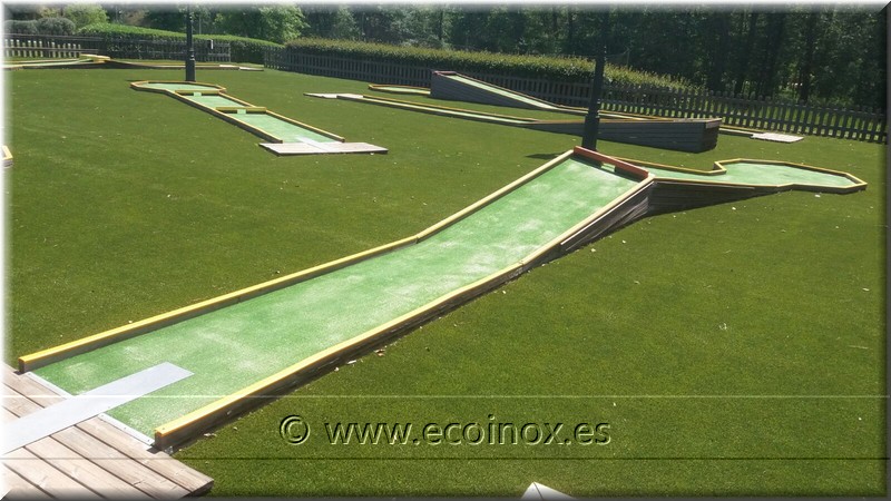 Construcció minigolf